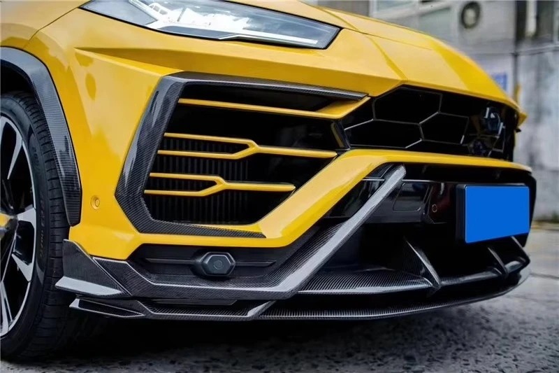 Full Carbon Fiber 2018 to 2022 URUS TOP Style Front Bumper Side Vent Canards Fit For URUS Front Canards